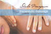 promotional postcard for a massage therapist